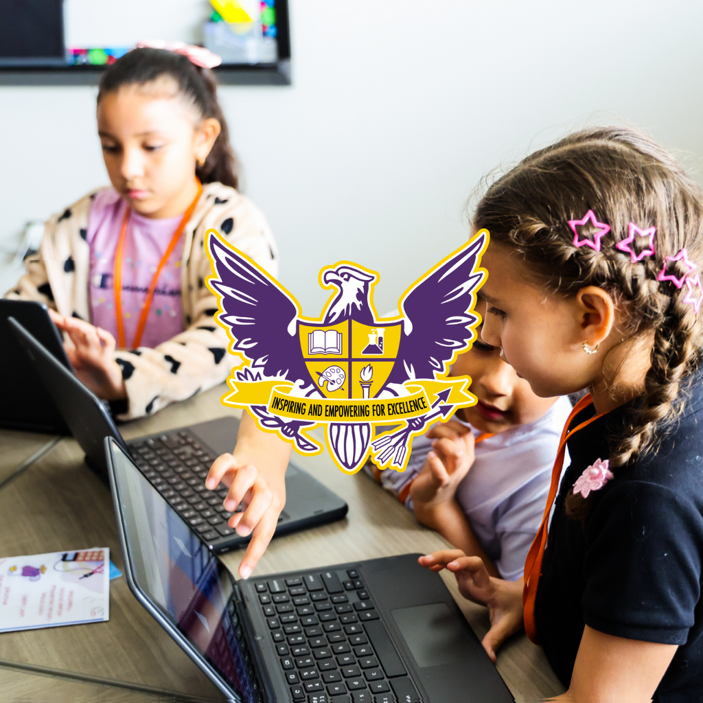 students working on laptops