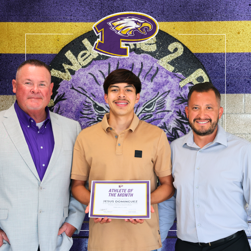 Jesus alongside Coach Padilla and AD Peters