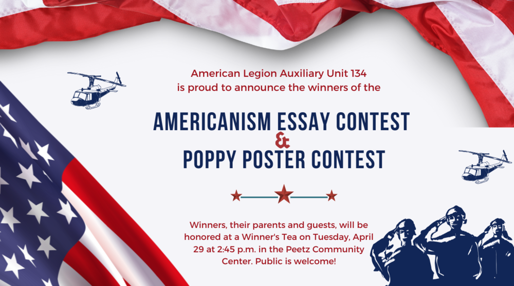 Americanism Essay Contest and Poppy Poster Winners Announced