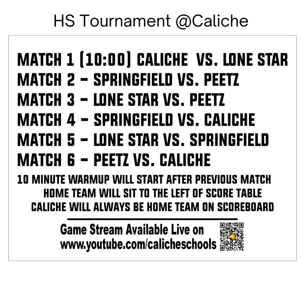 HS Tournament details
