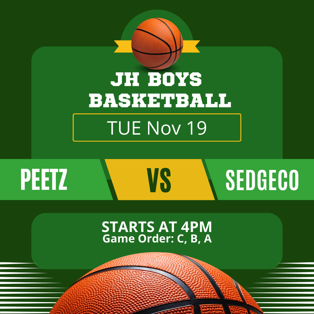 JH Boys Basketball game today