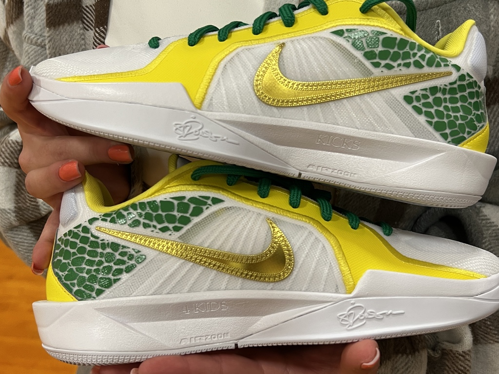 Kicks for Kids shoes for the girls basketball team