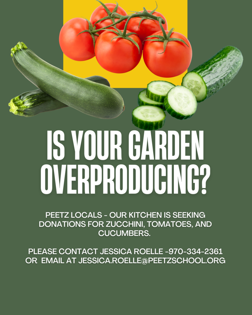 seeking donations of local produce
