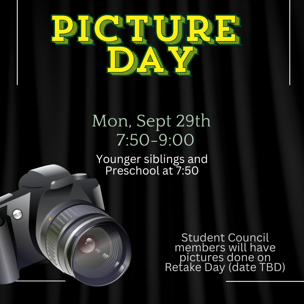 Picture Day Monday, Sept 29th