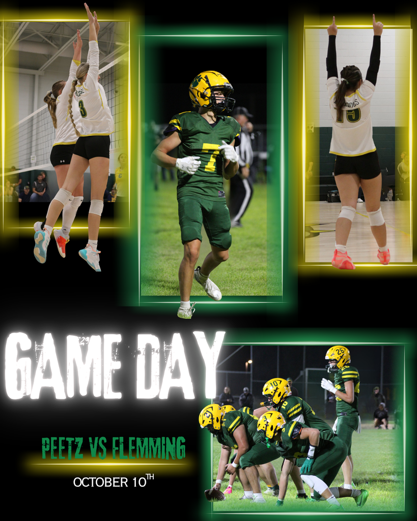 Peetz football and volleyball at Flemming
