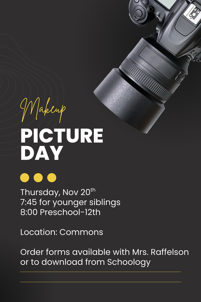 Picture makeup day on November 20th at 8:00