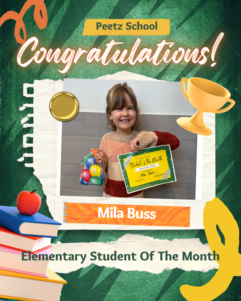Elementary Student of the Month Post