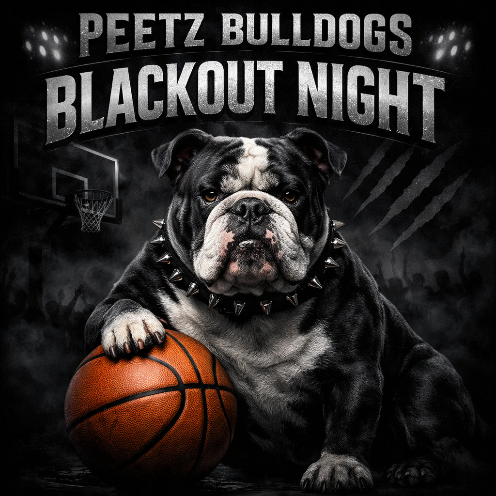 Black Out Night at Peetz! Come and cheer on our Bulldogs!