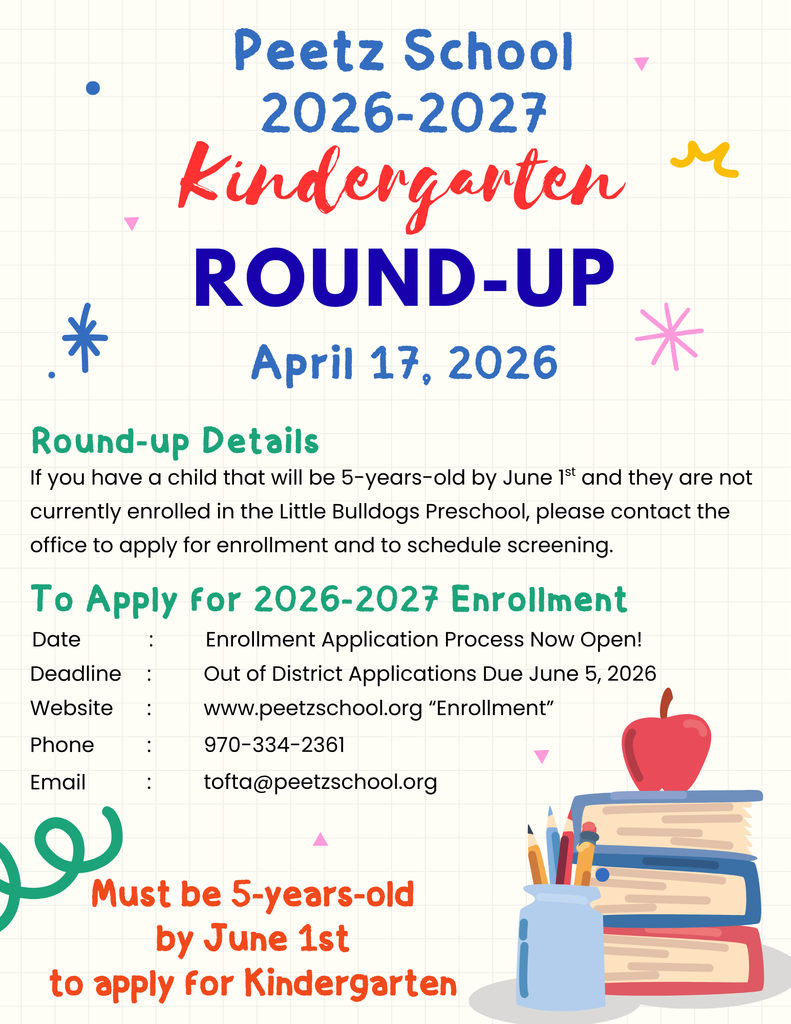 Kindergarten Round-Up Flyer 2026-2027