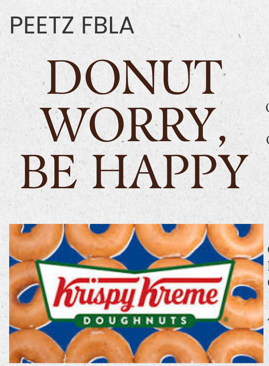 Krispy Kreme Donuts available