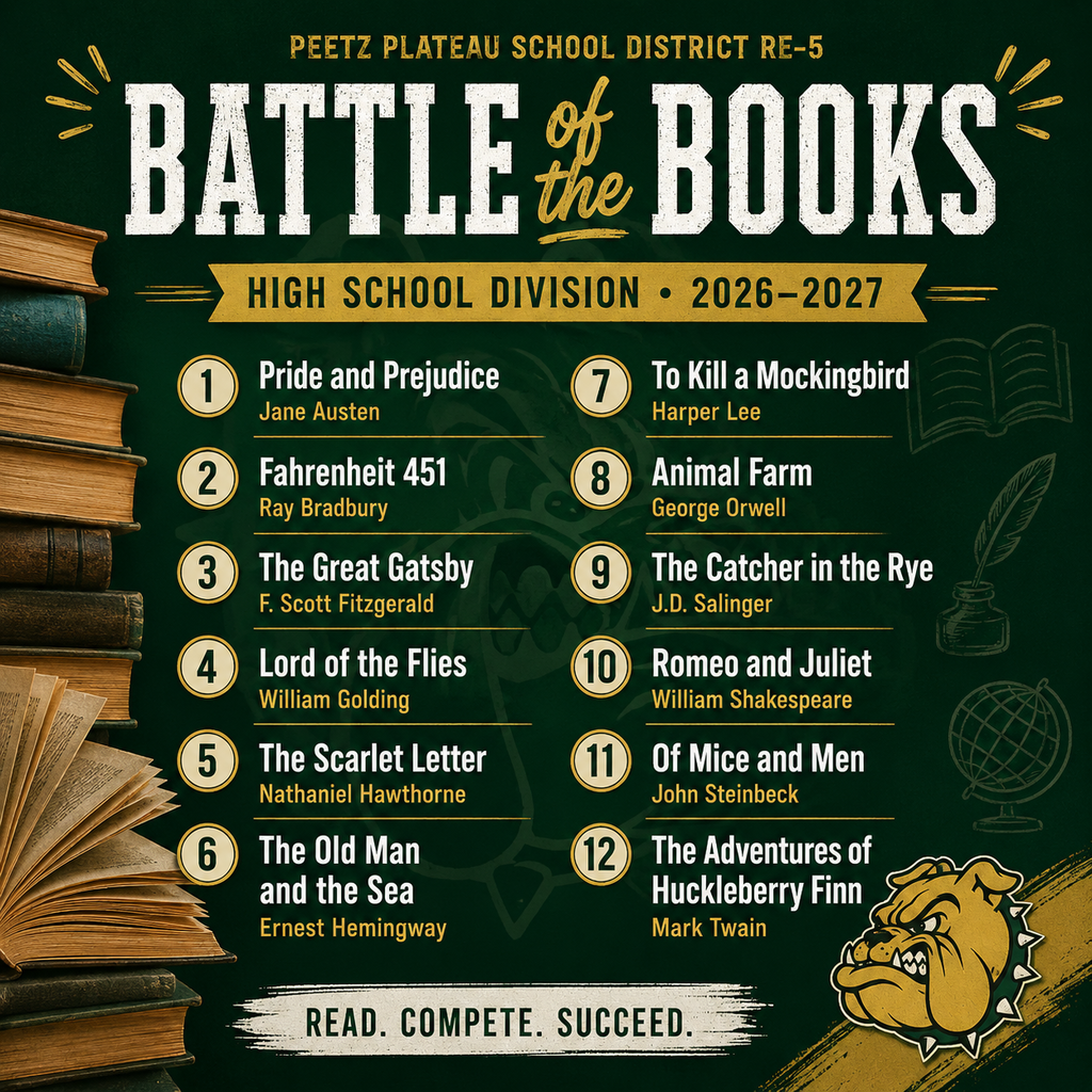 High School Battle of the Books list
