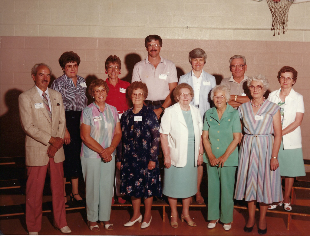 Former teachers who attended reunion in 1985