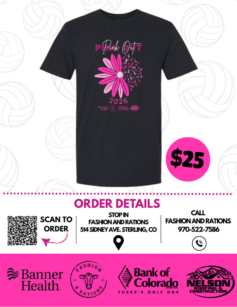 Order form for pink out shirts