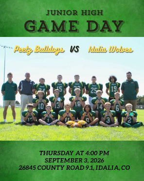 Junior High Football Game day!