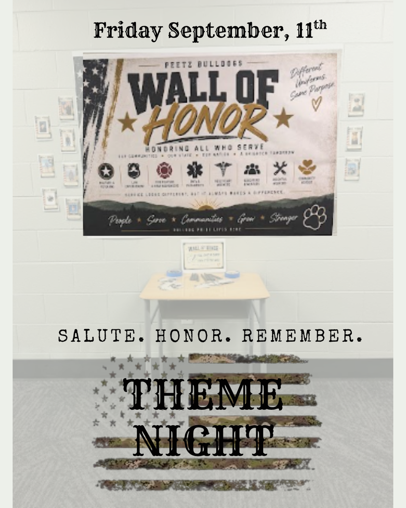 THEME NIGHT- Salute. Honor. Remember