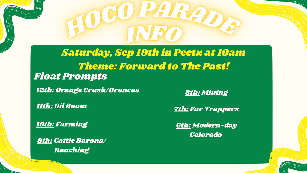 Hoco parade Info