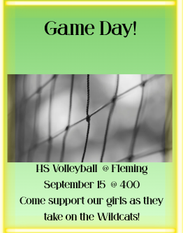 Volleyball game day at Fleming!