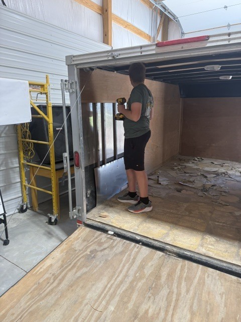David N. working on the trailer