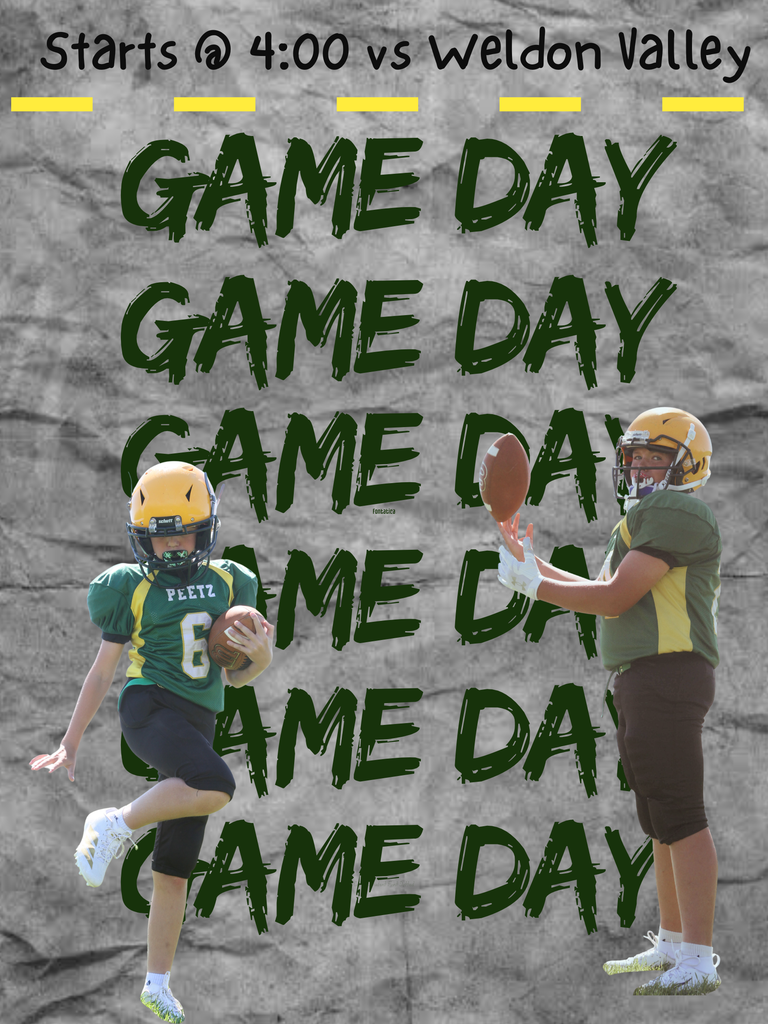 Junior High Football Game day!