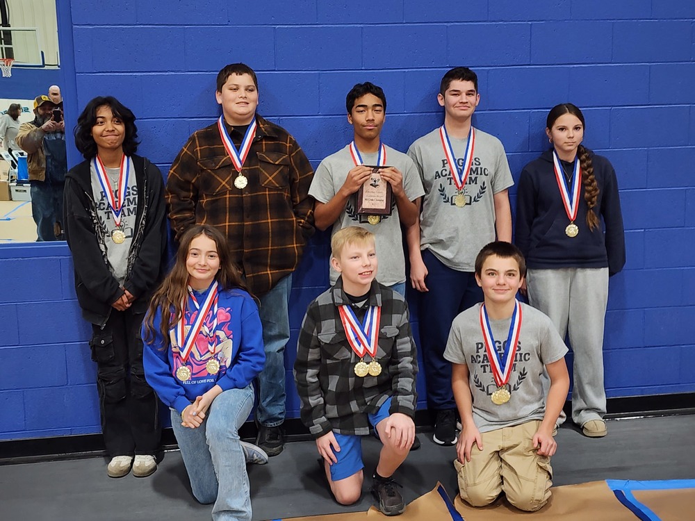 Peggs 8th Grade Academic Team