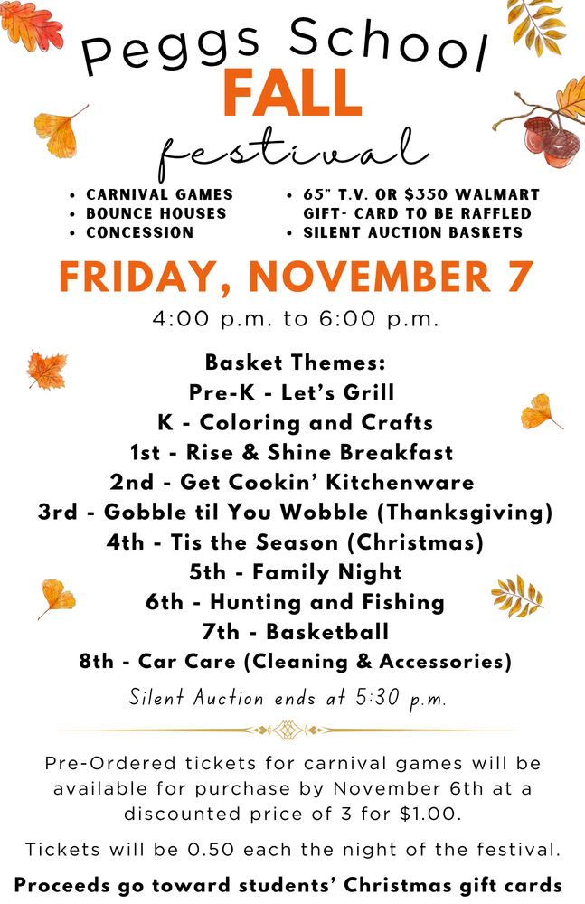 Peggs Fall Festival flyer
