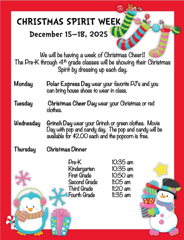 Peggs School Christmas Spirit Week