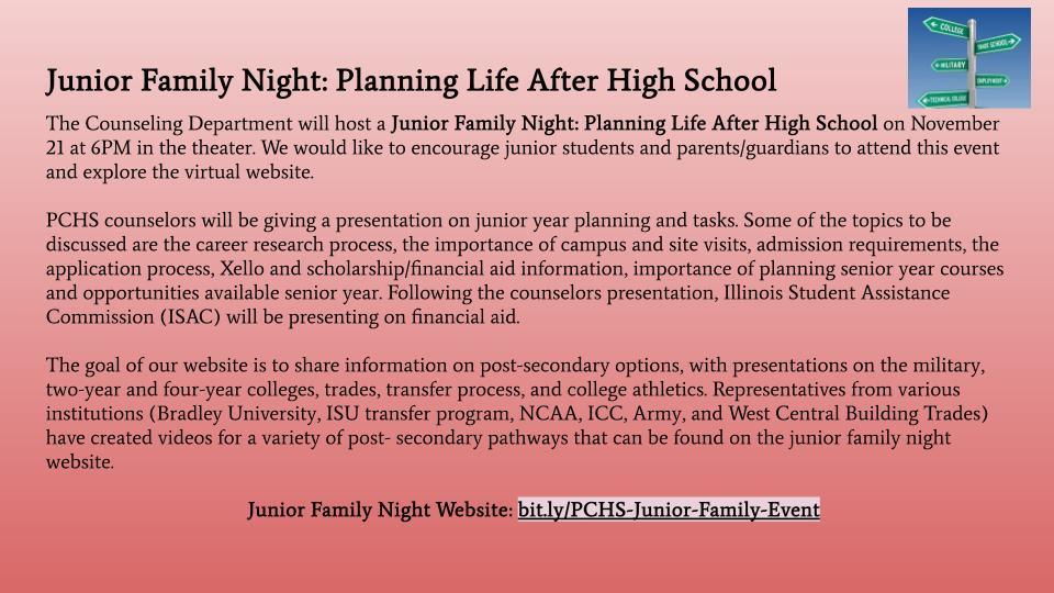 Junior Family Night