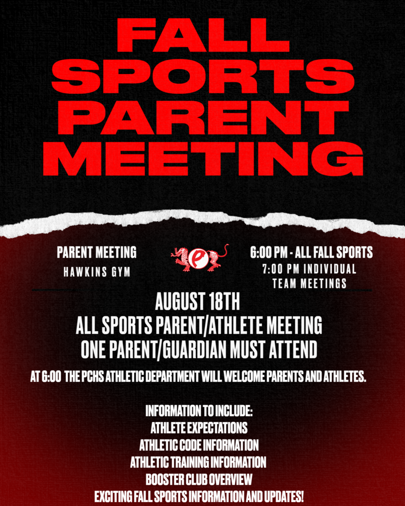 Fall Sports Parent-Athlete Meeting