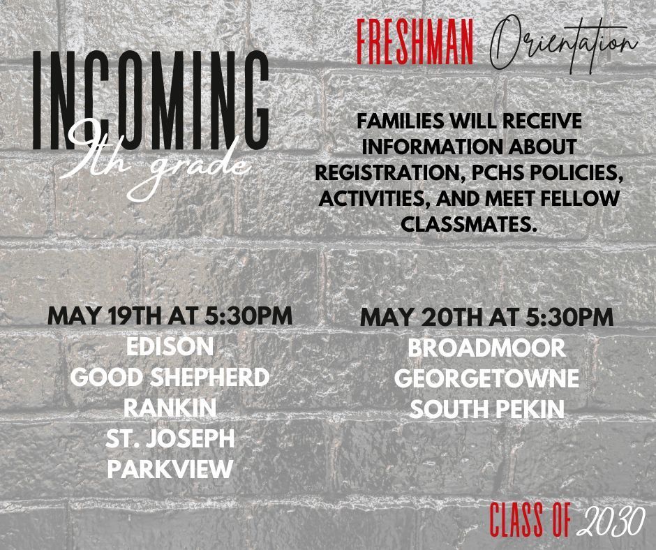 PCHS Freshman Orientation