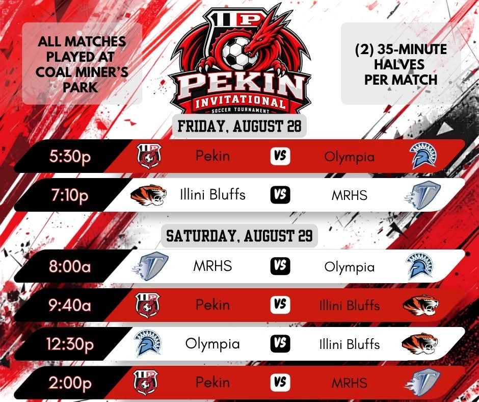 PCHS Boys Soccer Dragon Invitational Schedule