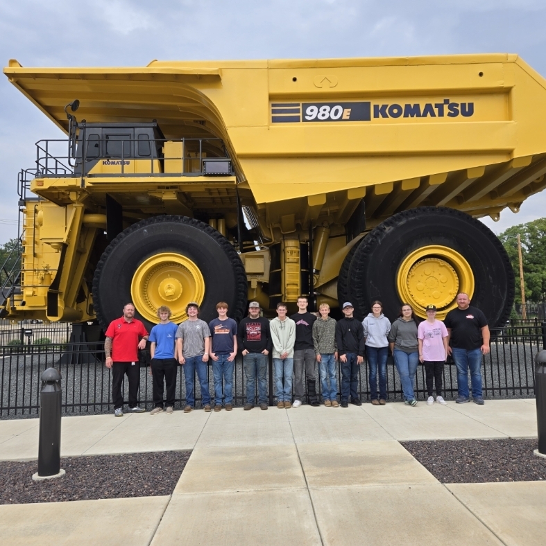 Mr. Huskisson and Mr. Thomas spent the day touring Komatsu and ICC  with some students during the manufacturing expo. 
