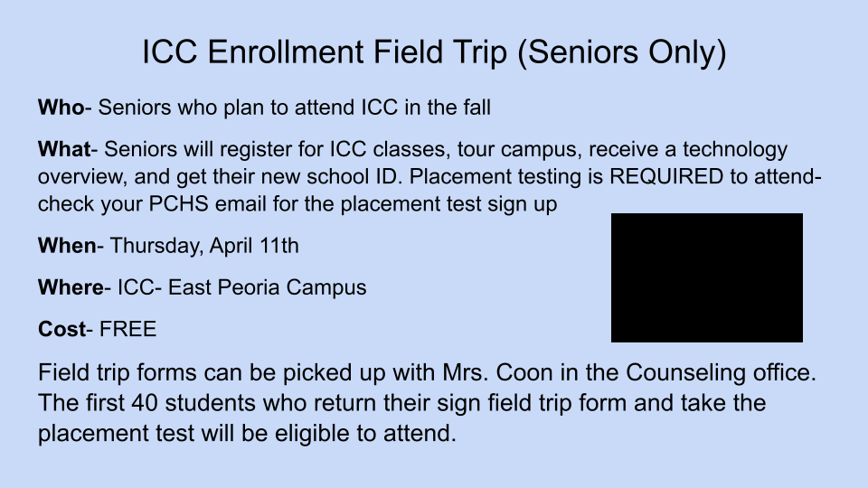 ICC Senior Trip