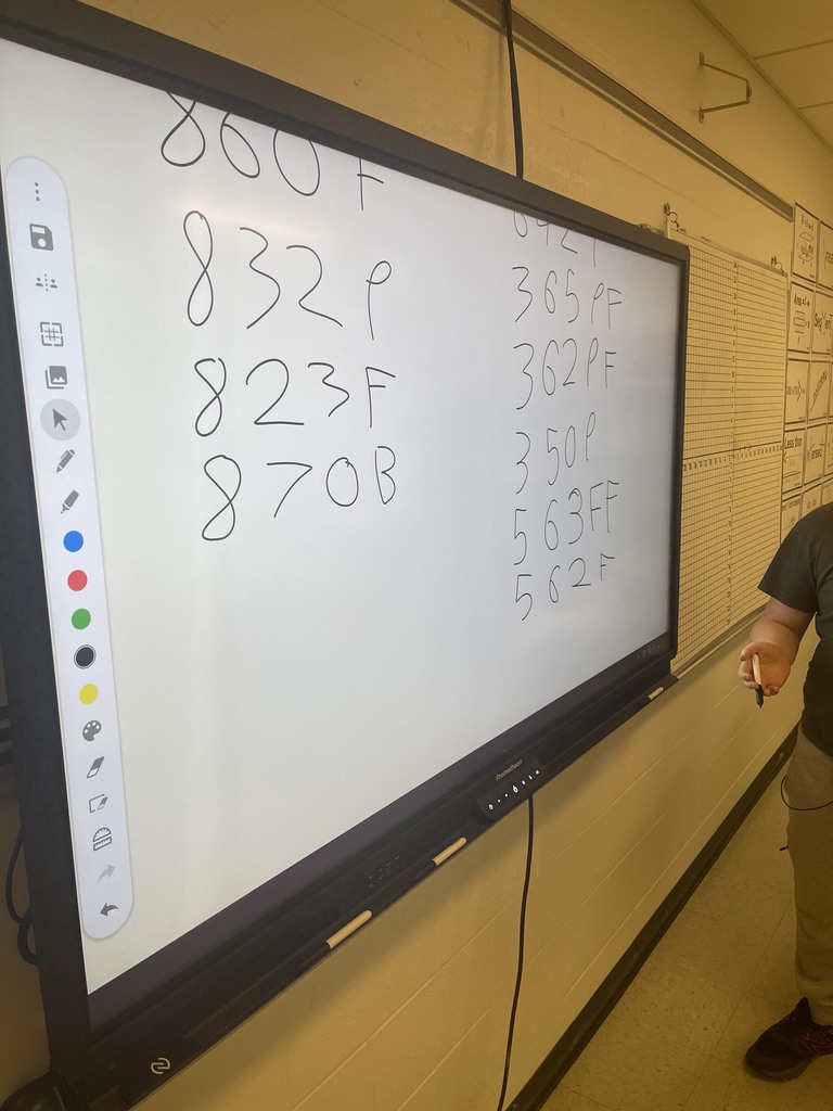 Mr. Moore's Algebra 430 class is ending the week by playing the math version of the Wordle logic game - Pico, Fermi, Bagel!