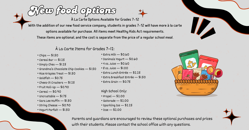 New Food Options