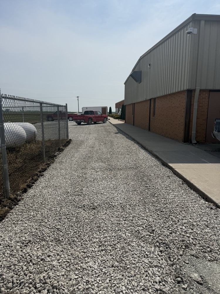 Gravel parking by FFA area and JH