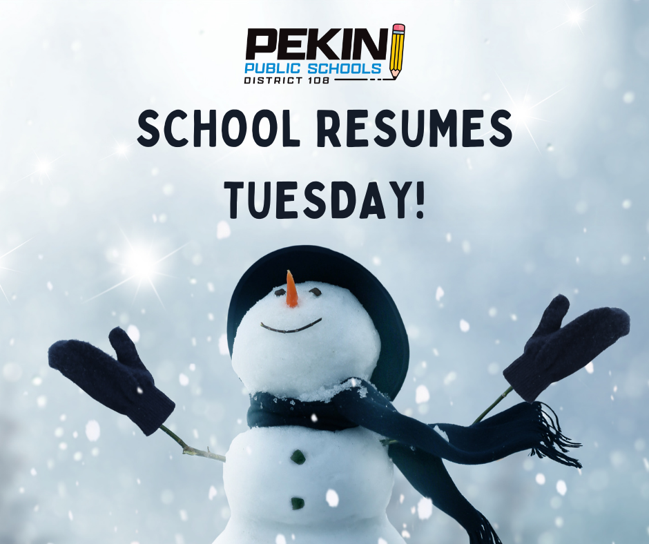 School resumes after Winter Break message to students