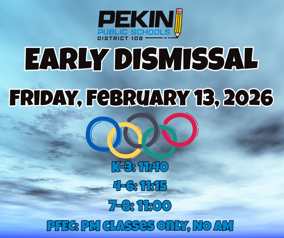 This is an announcement of an Early  School Dismissal on Friday 2/13/2026