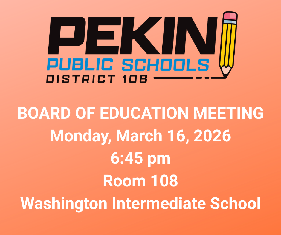 This is an announcement that the Board of Education is meeting in our school district.  