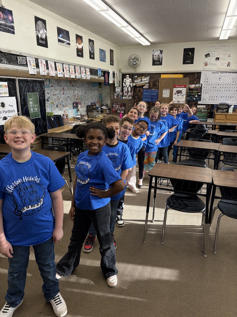 Students preparing for a concert