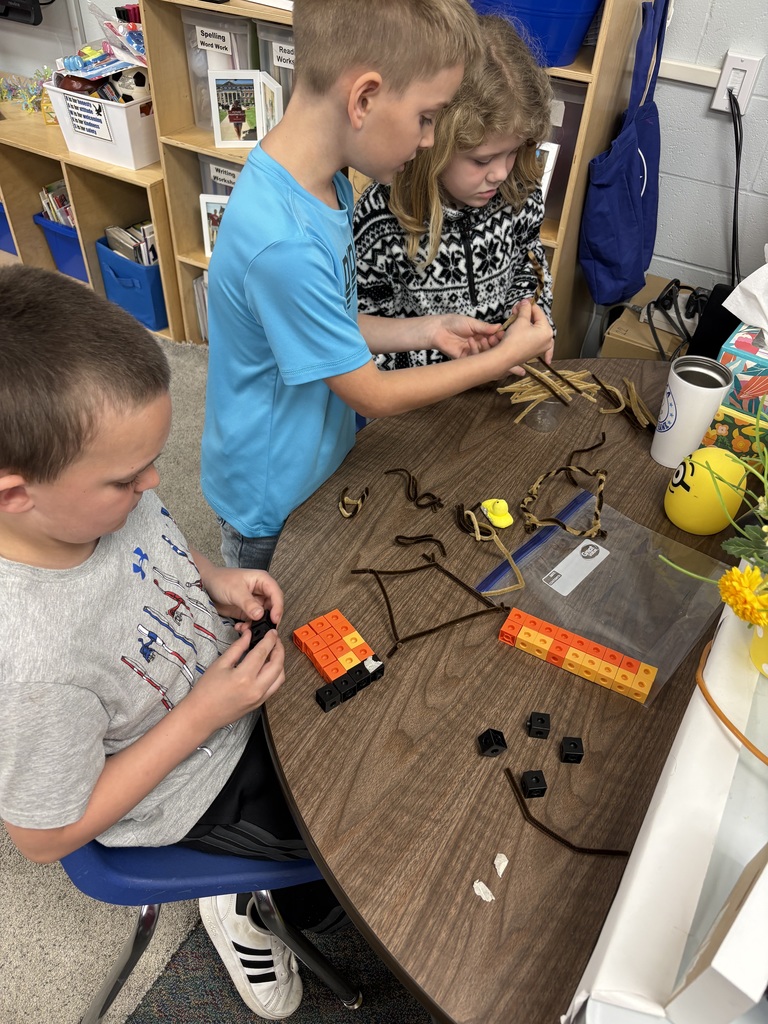 Students creating nests for their "Peeps." 