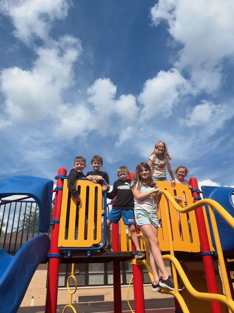 Students on a playground