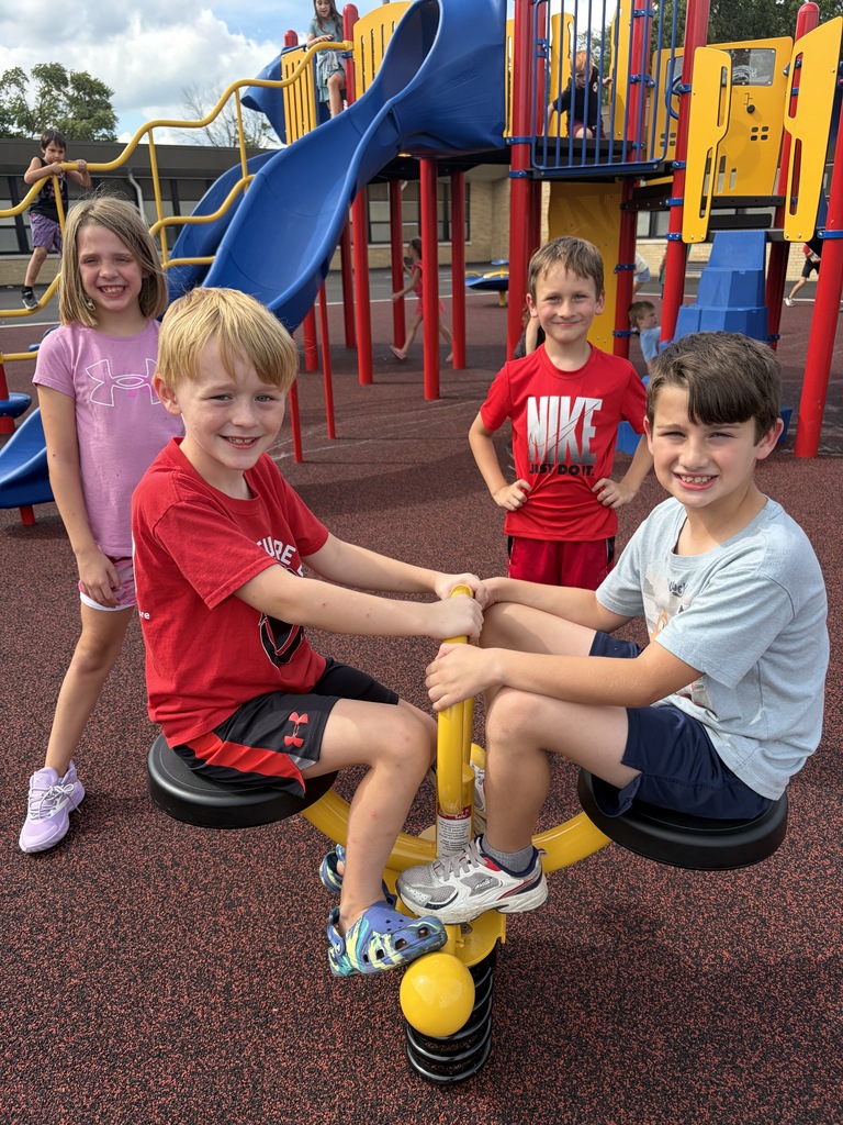 Students on a playground