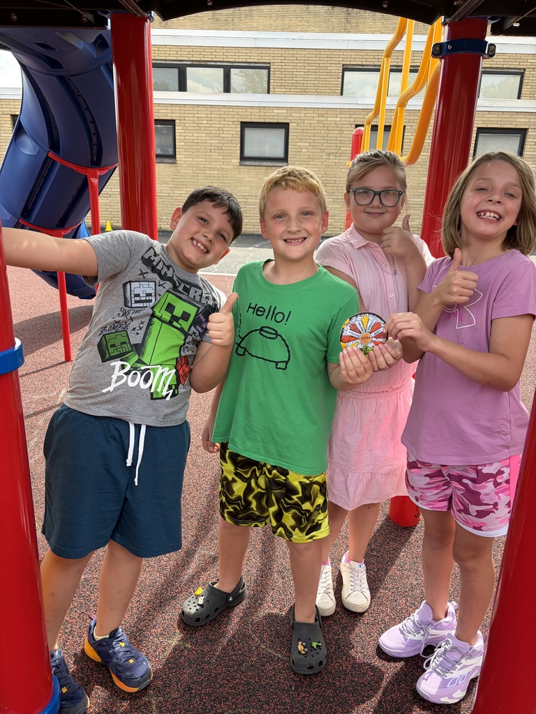 Students on a playground