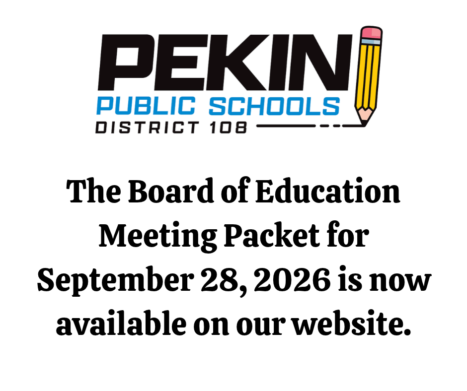 Board of Education Meeting Packet Announcement
