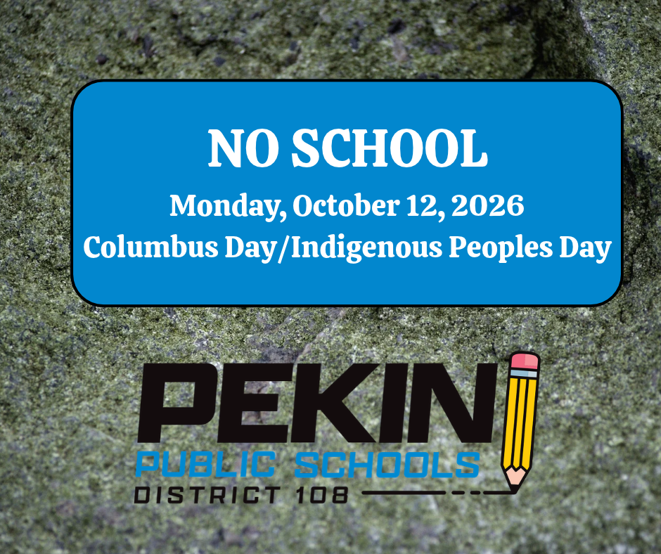 Announcement of no school on Columbus Day/Indigenous Peoples' Day