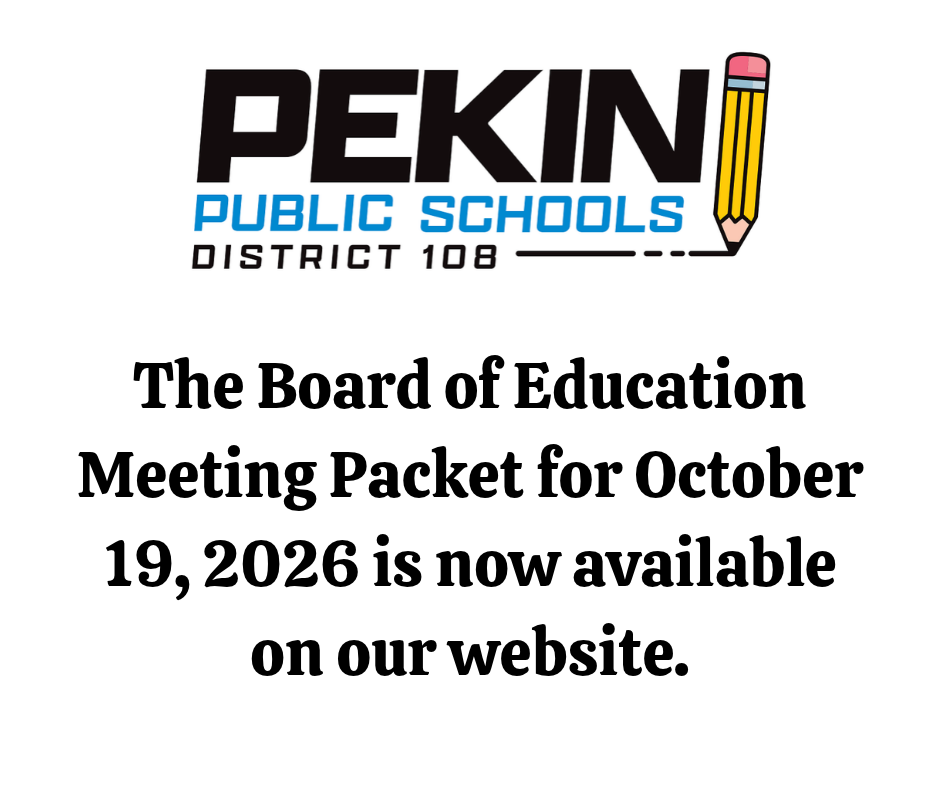 Announcement that the Board of Education Meeting Packet is now available online
