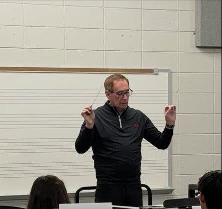 Dr. Ken Ozzello directs Pelham High School Bands