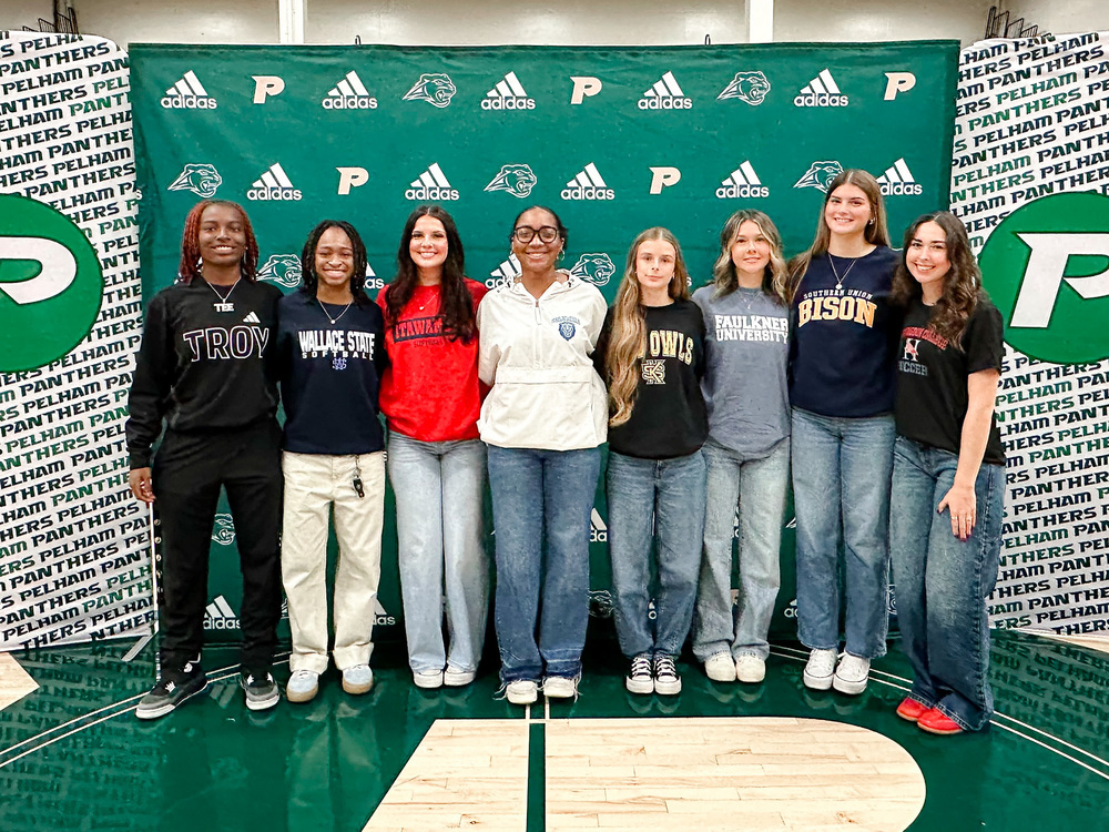 Group of Pelham High School students at National Signing Day