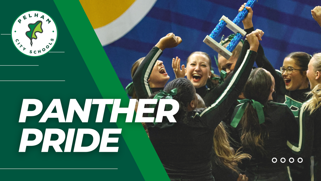 Panther Pride featuring cheerleaders