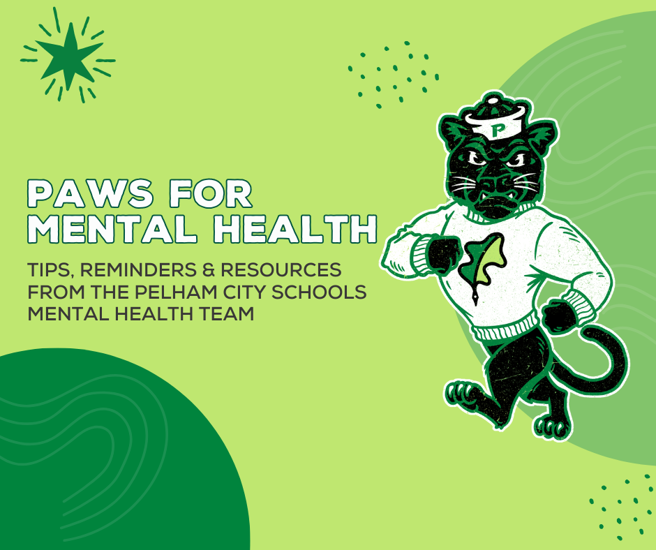 PAWS for Mental Health Newsletter graphic